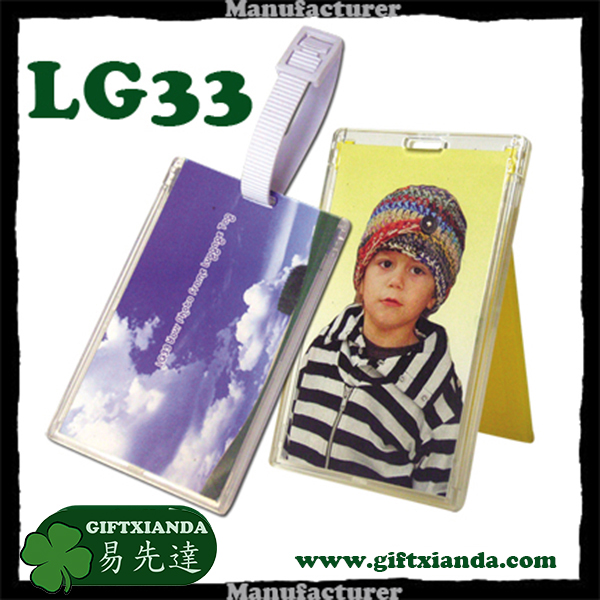 Name card holder photo frame luggage tag