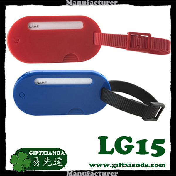 Plastic luggage tag