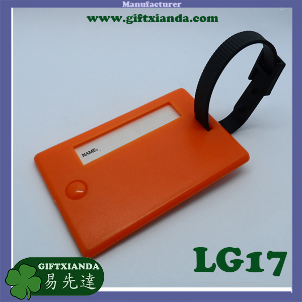 Plastic luggage identification tag