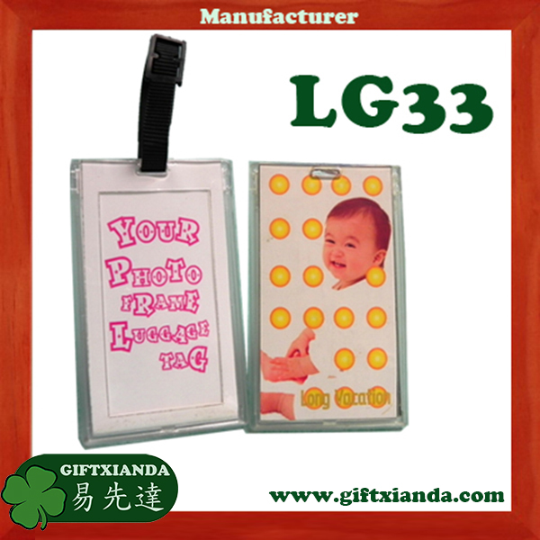 Name card holder photo frame luggage tag