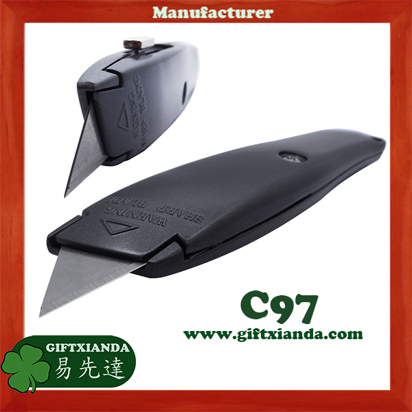 Retractable utility cutter, Zinc Alloy utility knife, Quick release zinc alloy cutter knife, Retractable zinc alloy utility cutter knife, Blade retractable utility knife, Zinc alloy housing utility knife, Zinc alloy utility box cutter, Heavy duty zinc alloy utility cutter