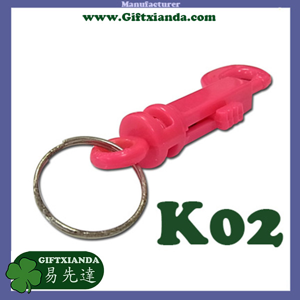 Plastic Key snap hook, keychain, key tag holder