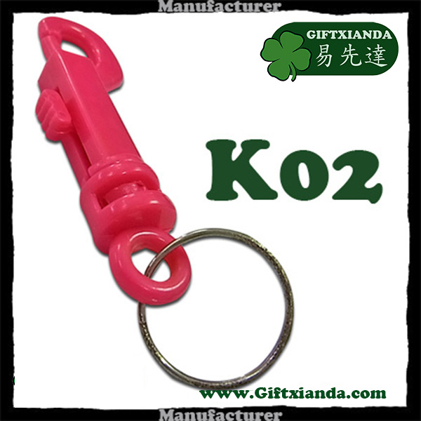 Plastic Key snap hook, keychain, key tag holder