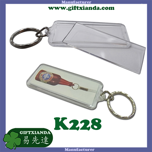 Clear Plastic paper insert keychain, ear plastic key chain with paper insert, Rectangular lens key ring, Keychain paper insert, Transparent photo insert key ring, Printed paper insert keychain, Restangular blank clear plastic photo key ring, Blank clear plastic key holder