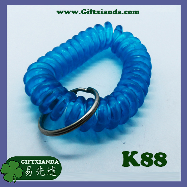 Hand coil key ring